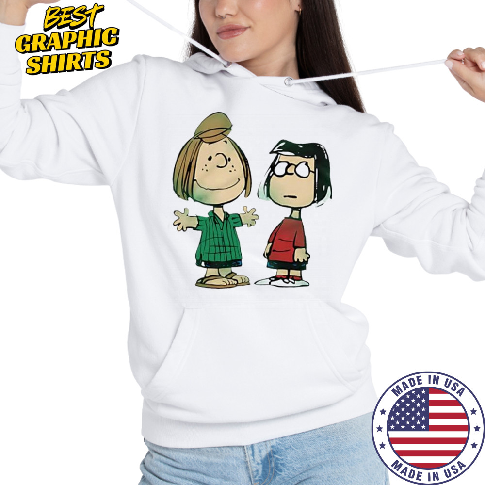 Peanuts Peppermint Patty And Marcie Character cartoon cute shirt Hoodie