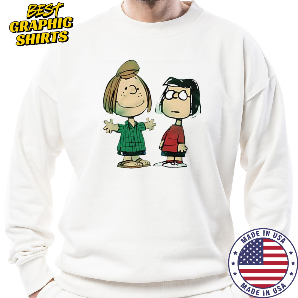 Peanuts Peppermint Patty And Marcie Character cartoon cute shirt Sweatshirt