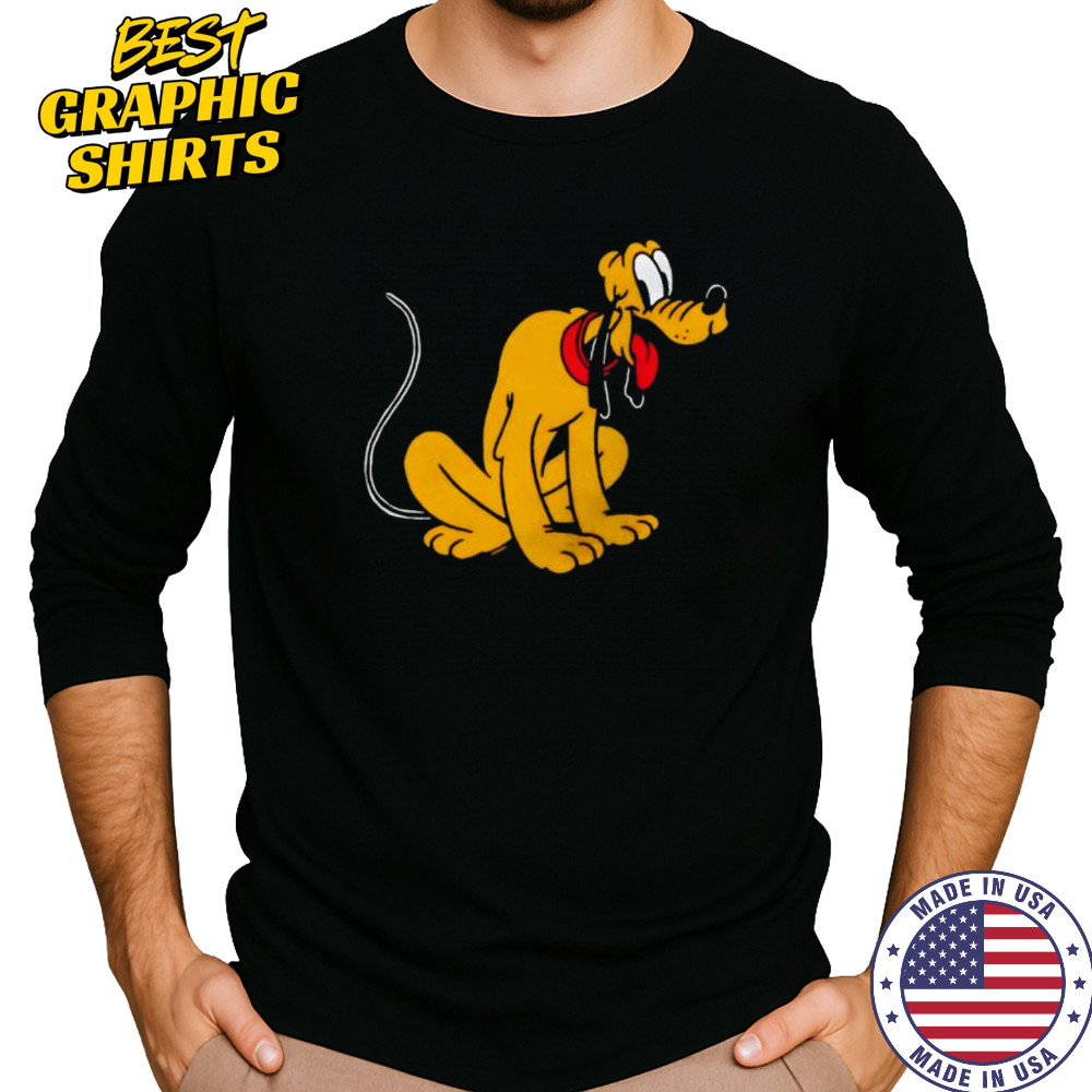 Pluto cartoon cute shirt Long Sleeved