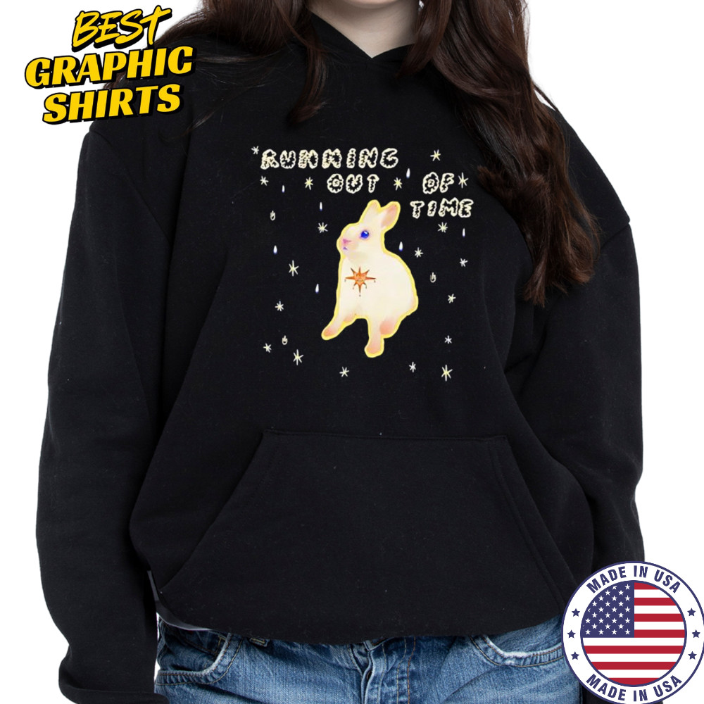 Rabbit running out of time shirt Hoodie