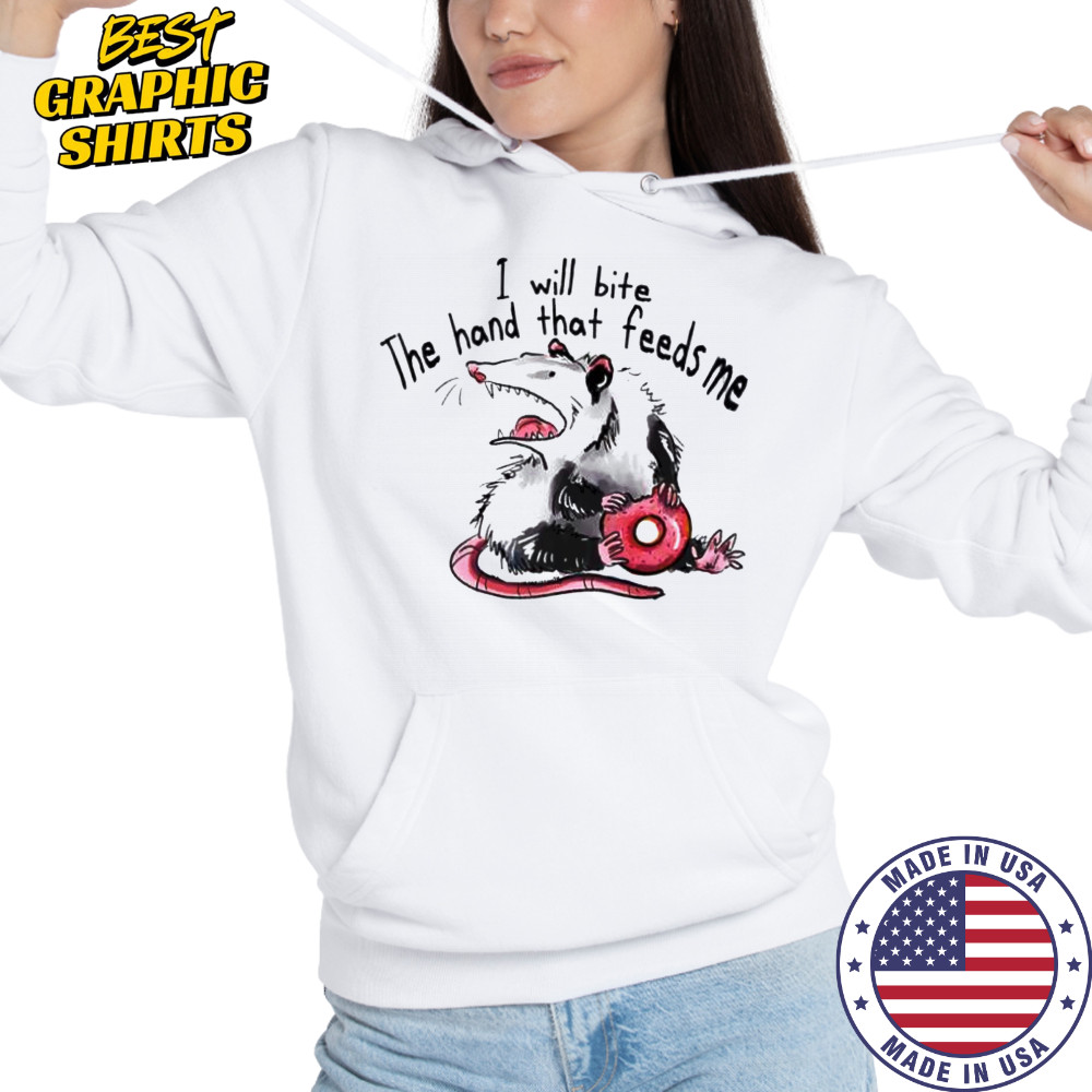 Rat I will bite The hand that feeds me shirt Hoodie