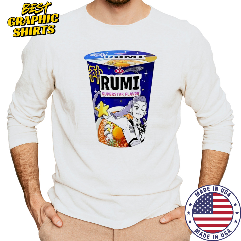 Rumi Superstar Flavor Ramen KPop Demon Hunters shirt Long Sleeved