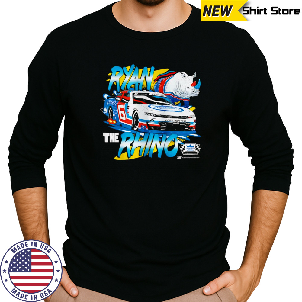 Ryan the Rhino Monarch Roofing shirt Long Sleeved