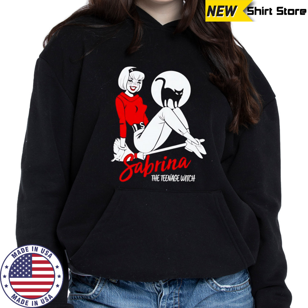 Sabrina The Teenage Witch on Broom shirt Hoodie