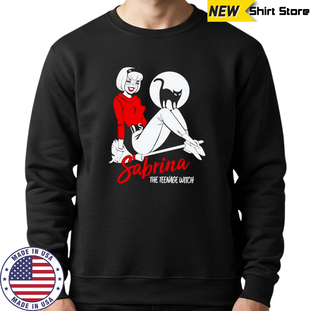 Sabrina The Teenage Witch on Broom shirt Sweatshirt