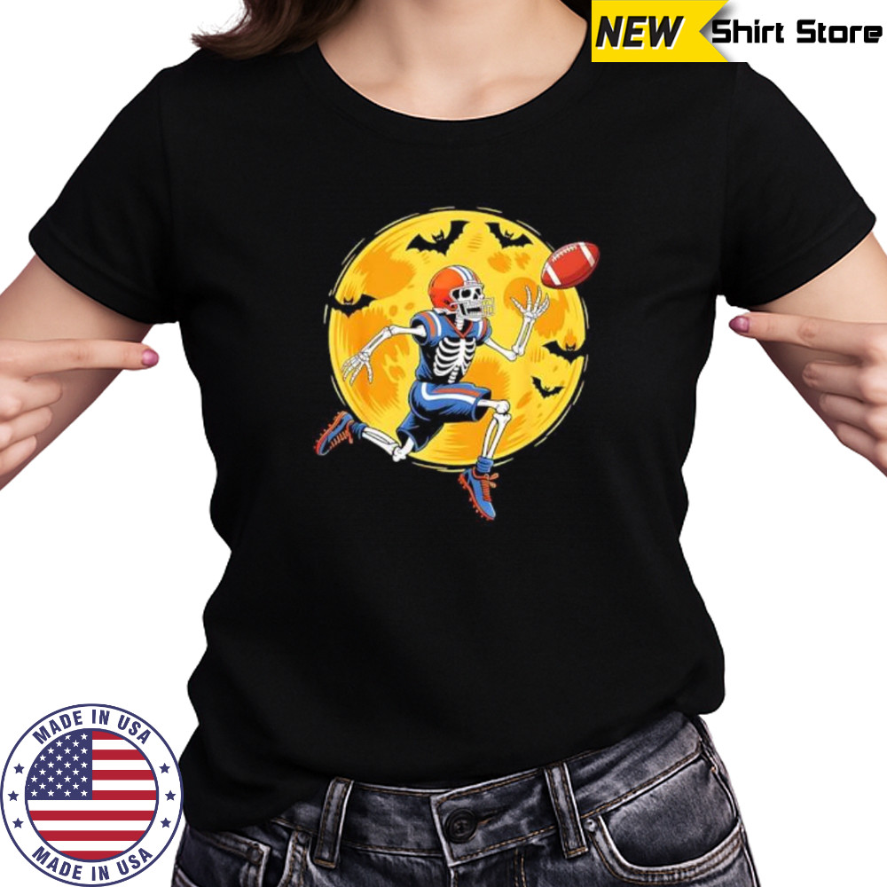 Skeleton football halloween shirt Women's T-shirt