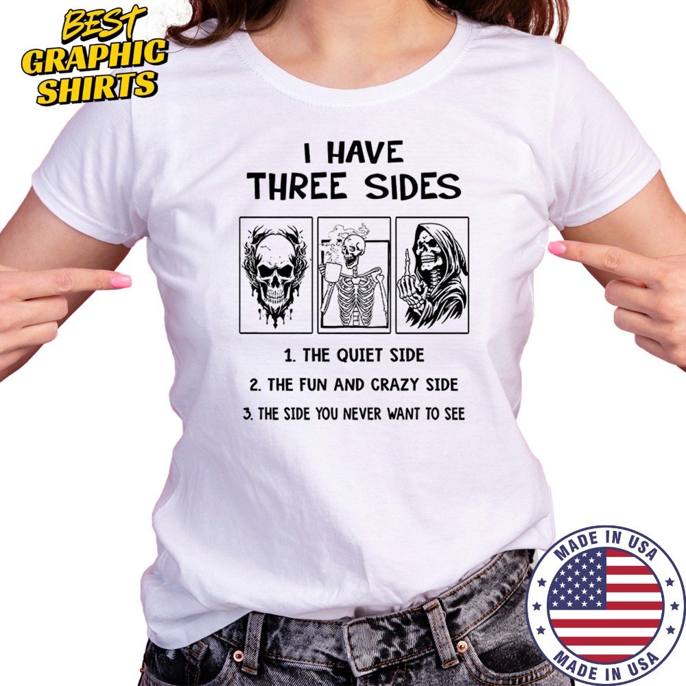 Skull skeleton grim reaper I have three sides shirt Women's T-shirt