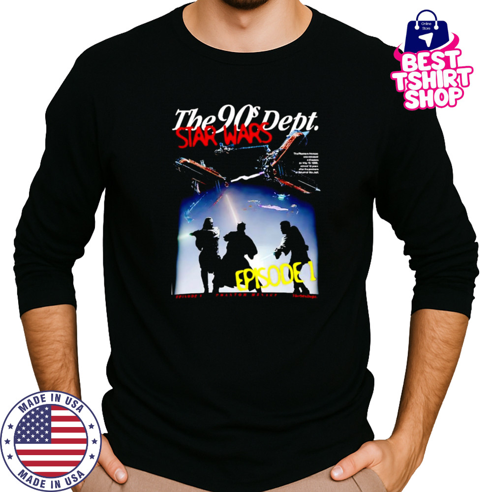 Star Wars episode I Phantom Menace shirt Long Sleeved