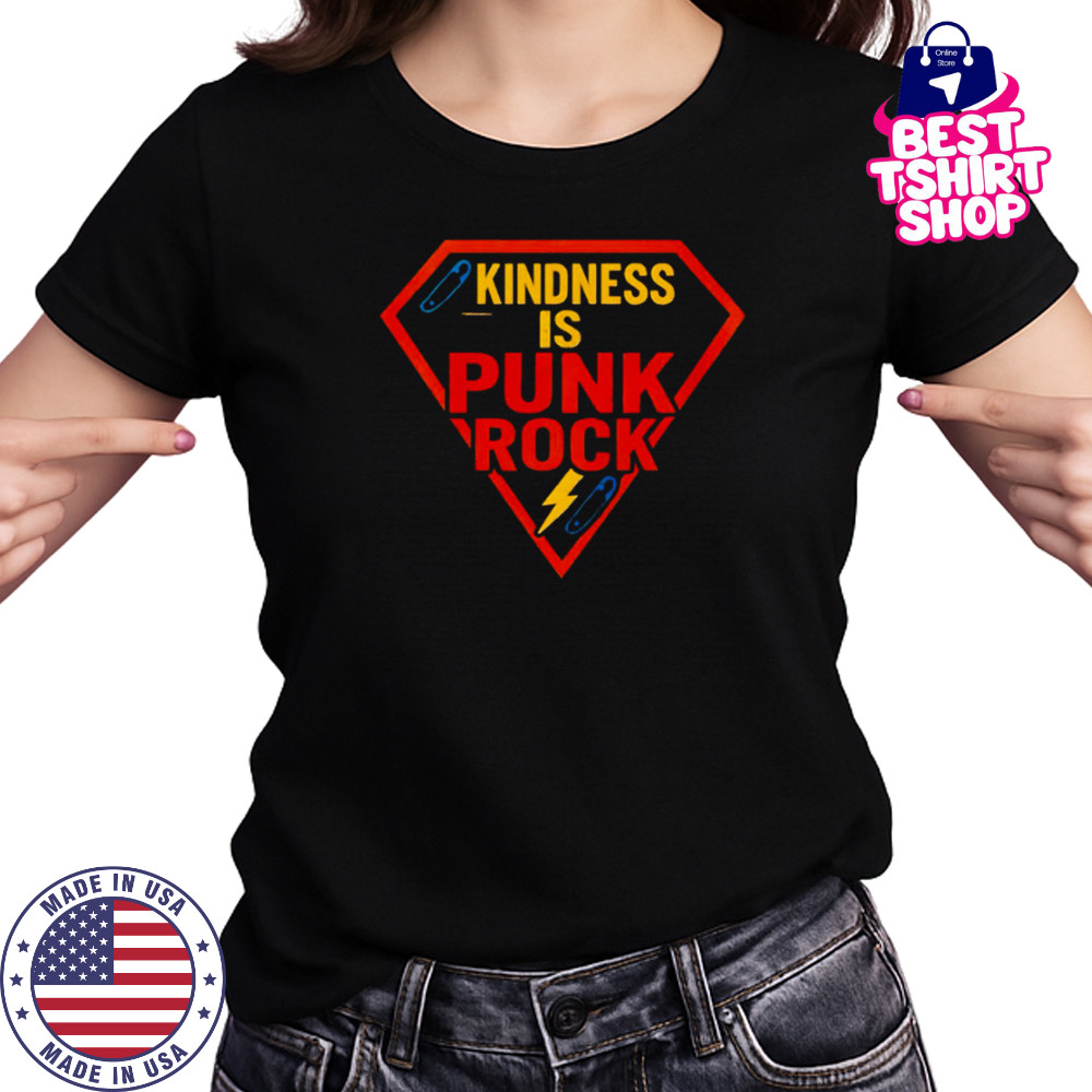 Superman logo kindness is punk rock shirt Women's T-shirt