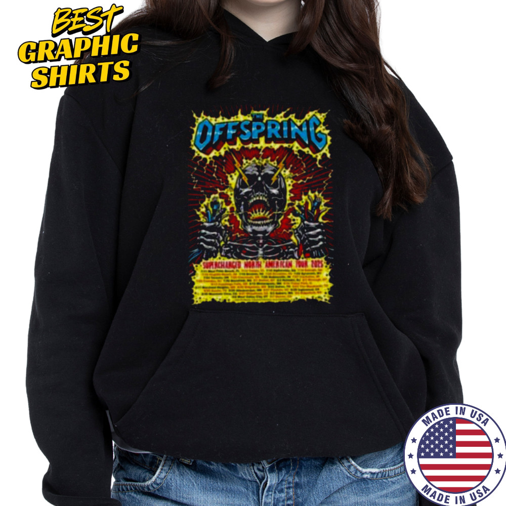The Offspring Supercharged North American Tour 2025 Shirt Hoodie