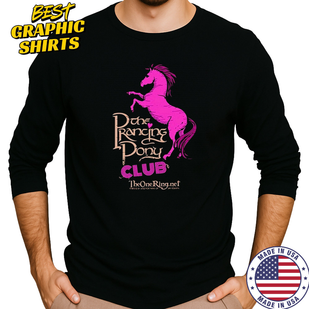 The Prancing Pony Club Horse T-shirt Long Sleeved
