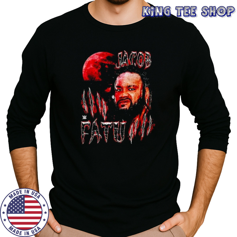 WWE Jacob Fatu Wolf Moon retro shirt Long Sleeved