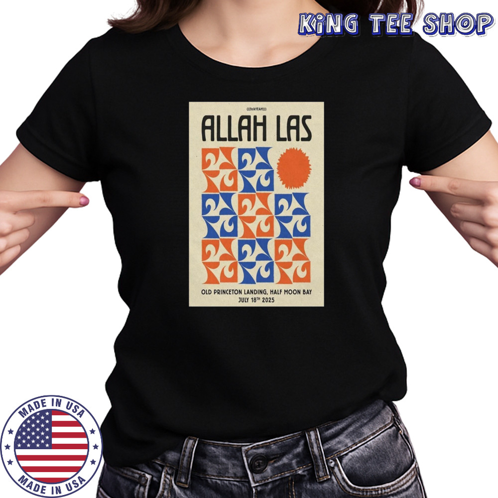 Allah-Las Half Moon Bay CA July 18 2025 Concert Poster T-Shirt Women's T-shirt