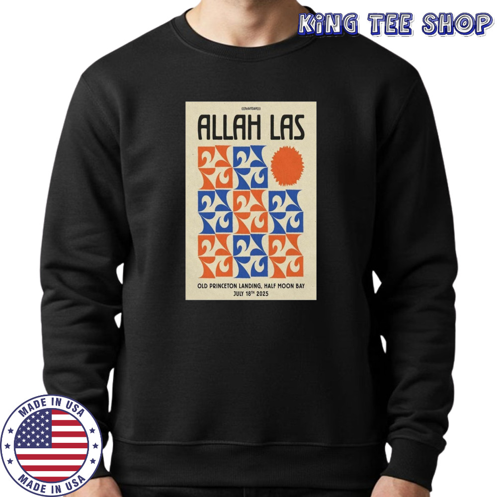 Allah-Las Half Moon Bay CA July 18 2025 Concert Poster T-Shirt Sweatshirt