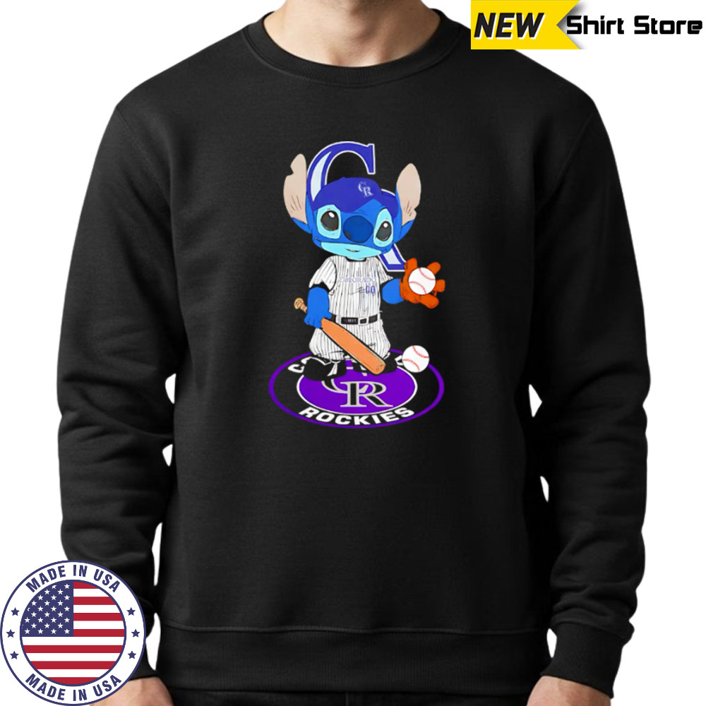 Baby Stitch Player Colorado Rockies Baseball shirt Sweatshirt