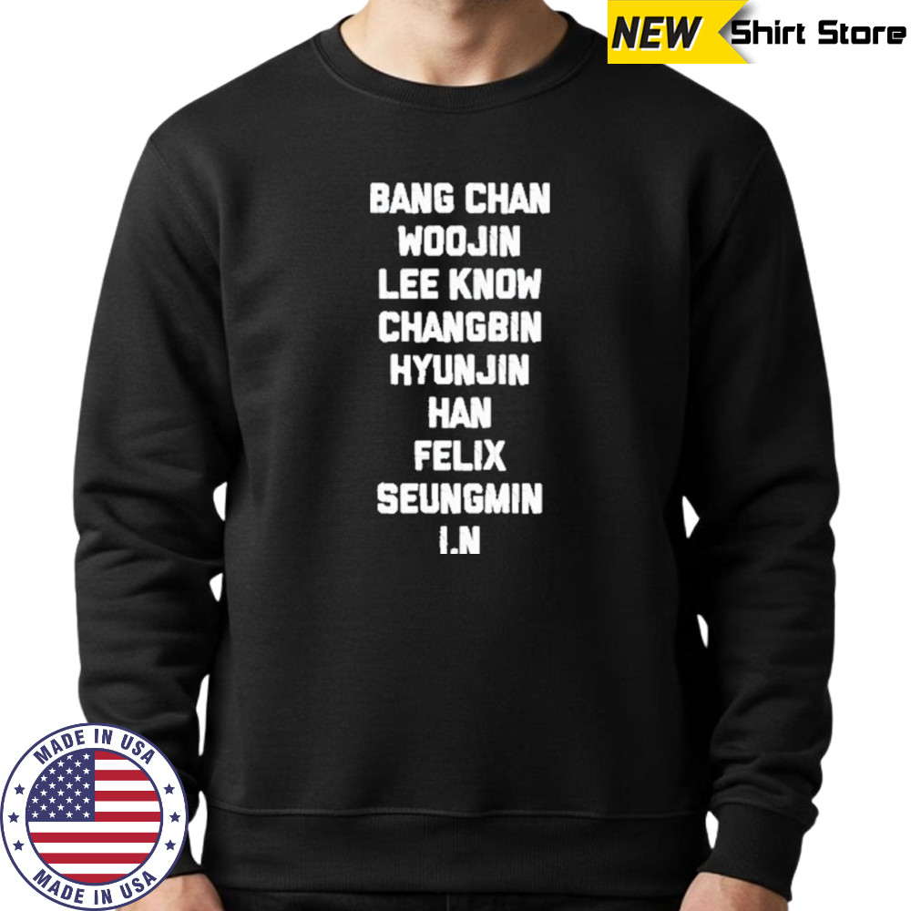 Bang Chan Woojin Lee Know Changbin Hyunjin Han Felix Seungmin I.N T-Shirt Sweatshirt