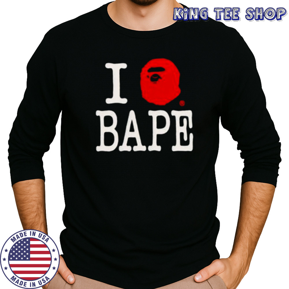 BAPE LOGO INSIDE OUT RELAXED FIT Shirt Long Sleeved