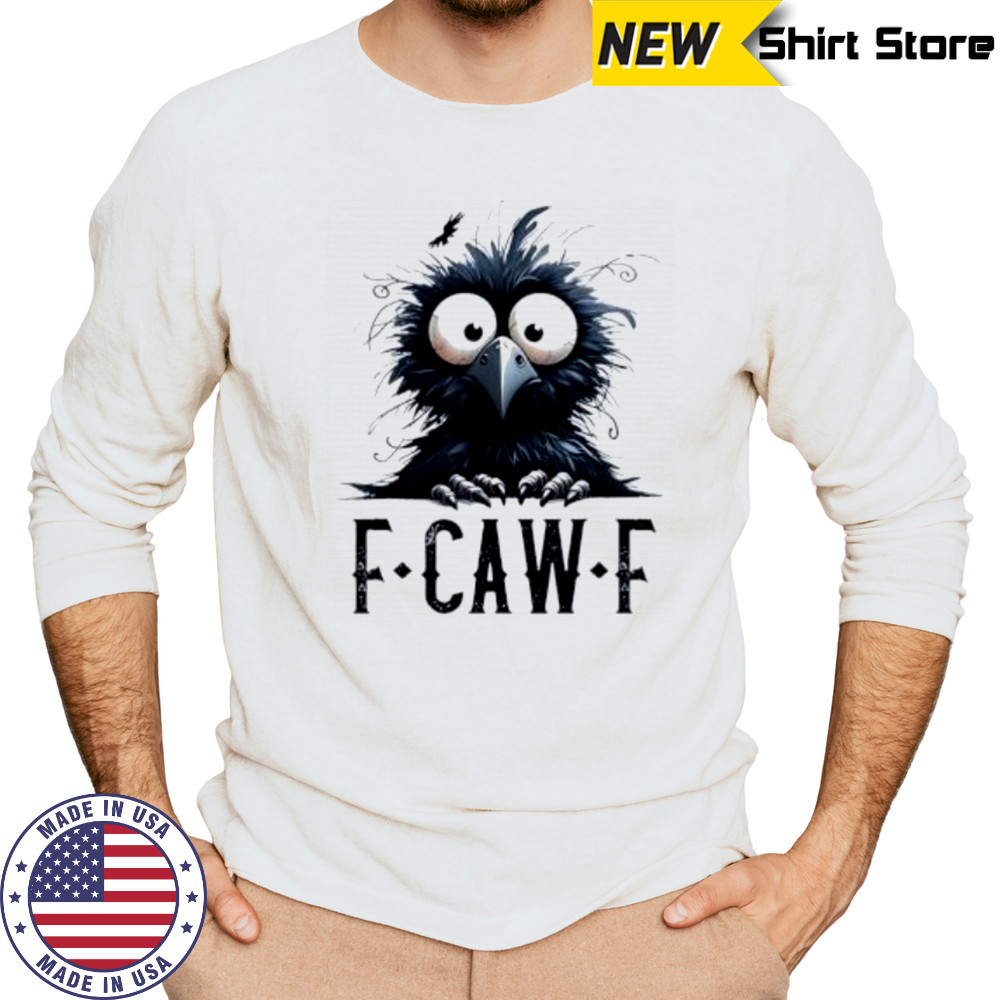 Black crow bird fcawf shirt Long Sleeved