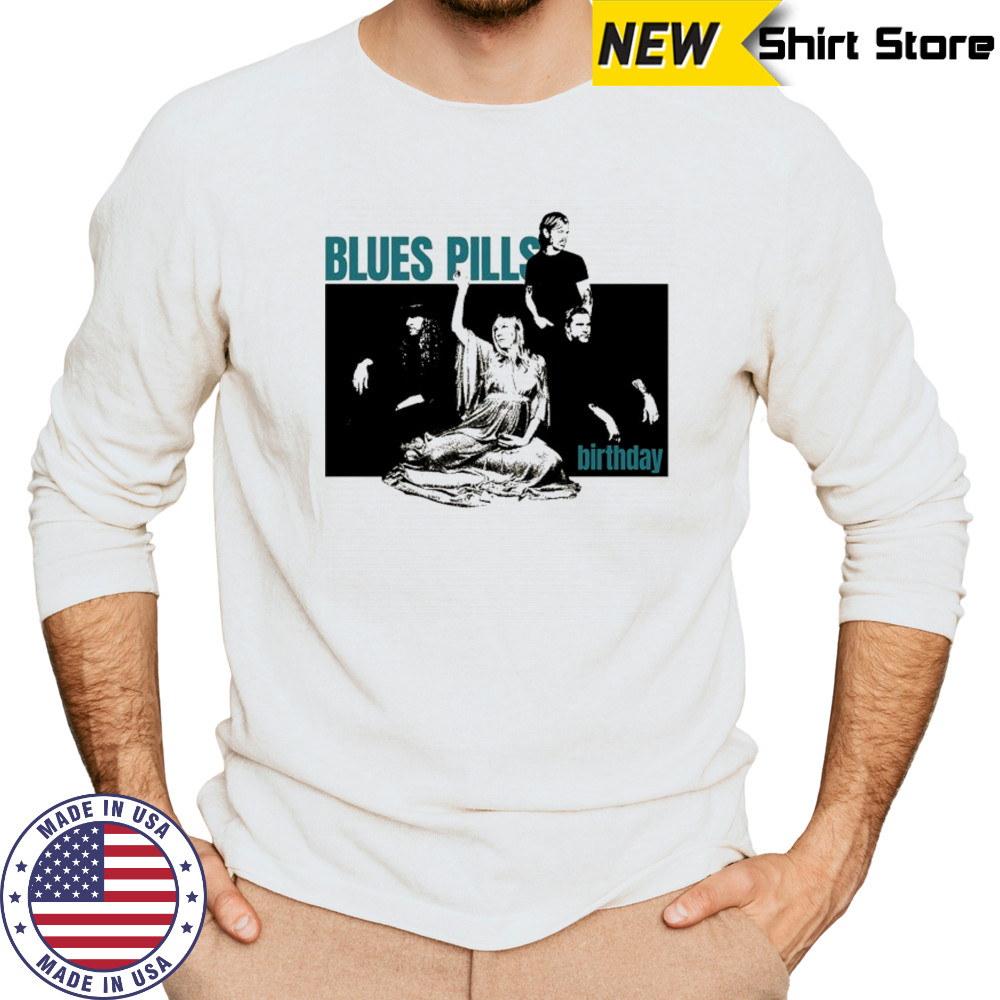 Blues Pills Birthday T-shirt Long Sleeved