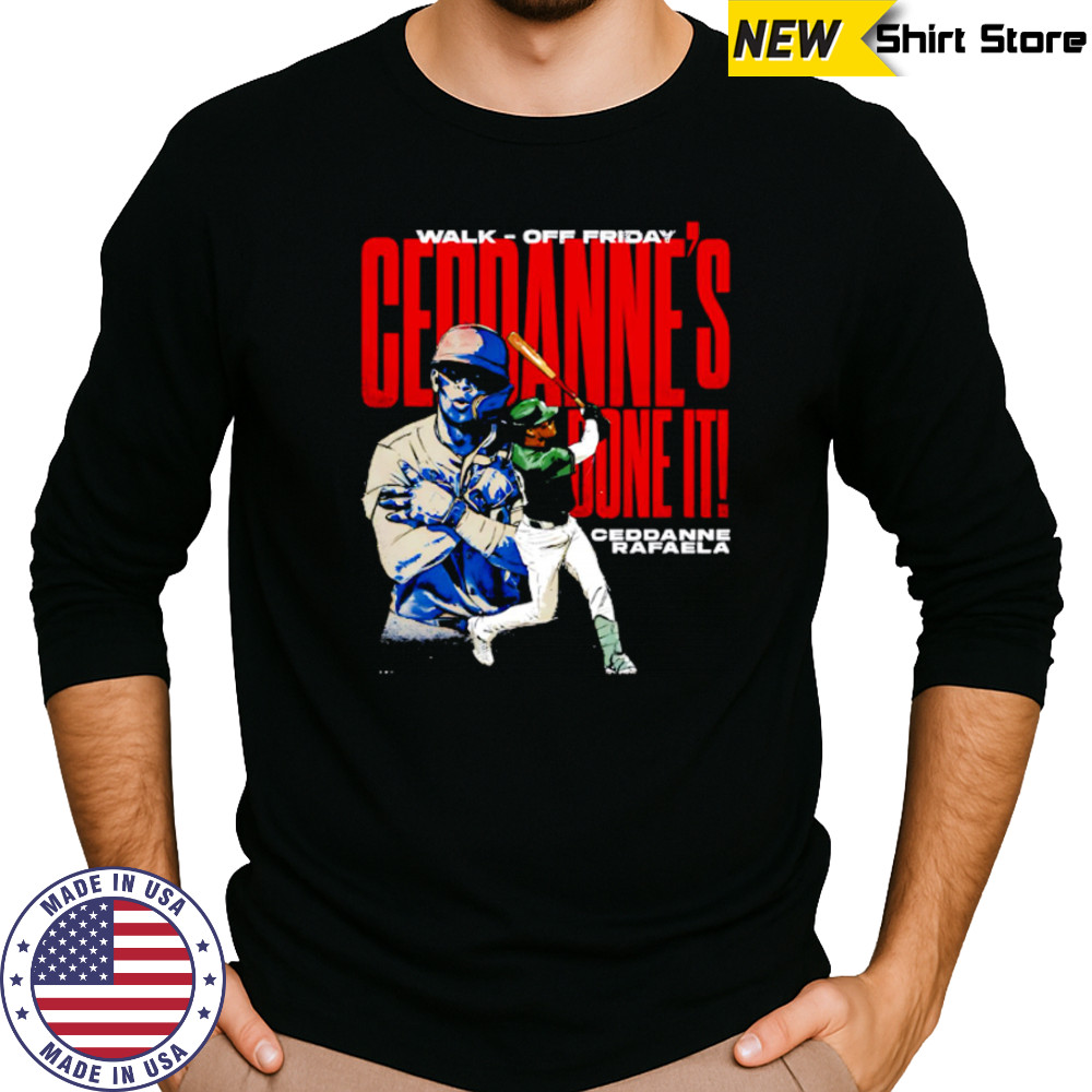 Ceddanne Rafaela Boston Walk Off graphic shirt Long Sleeved