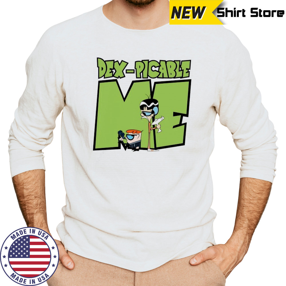 Dexter’s Laboratory X Dex-Picable Me cartoon shirt Long Sleeved