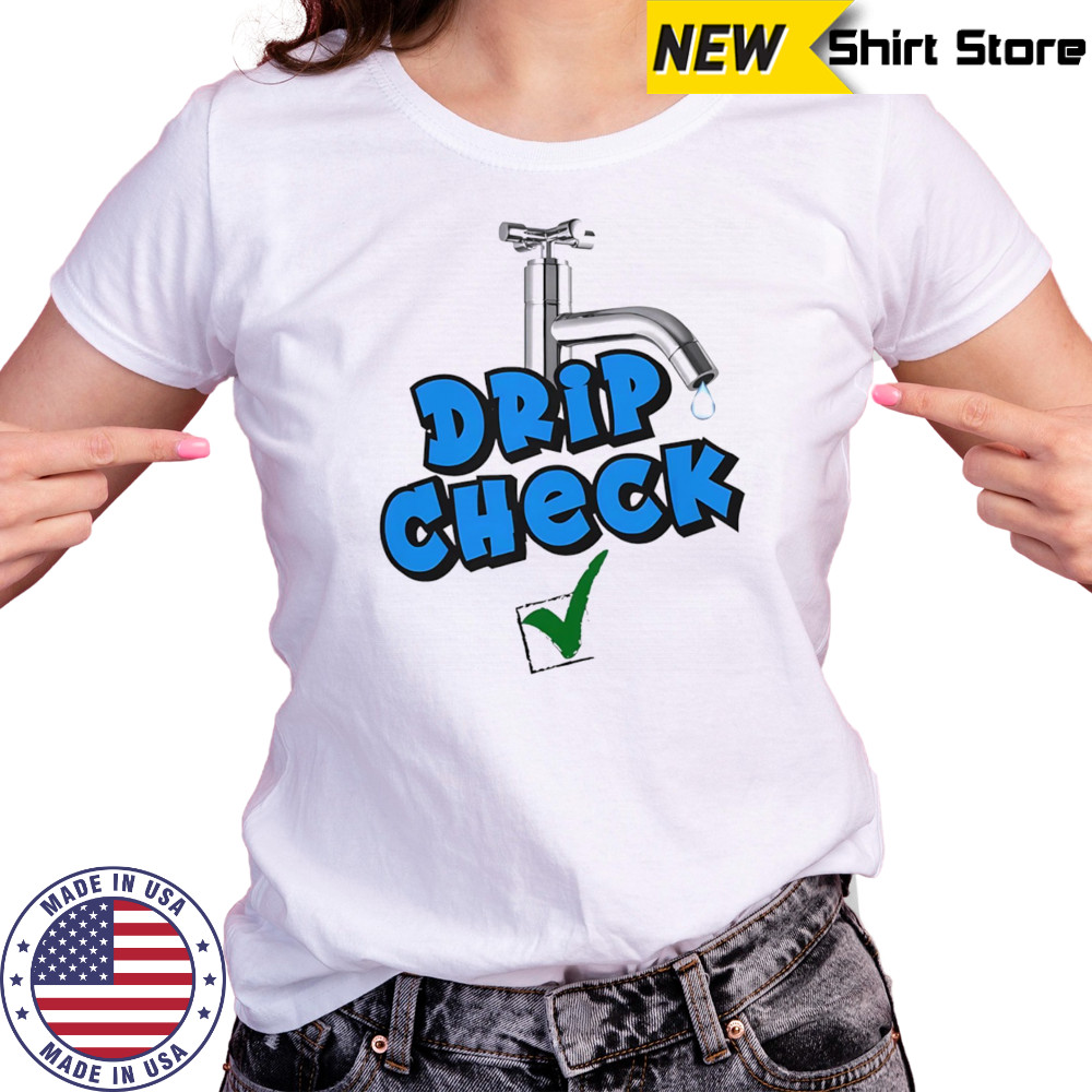 Drip check water tap shirt Women's T-shirt