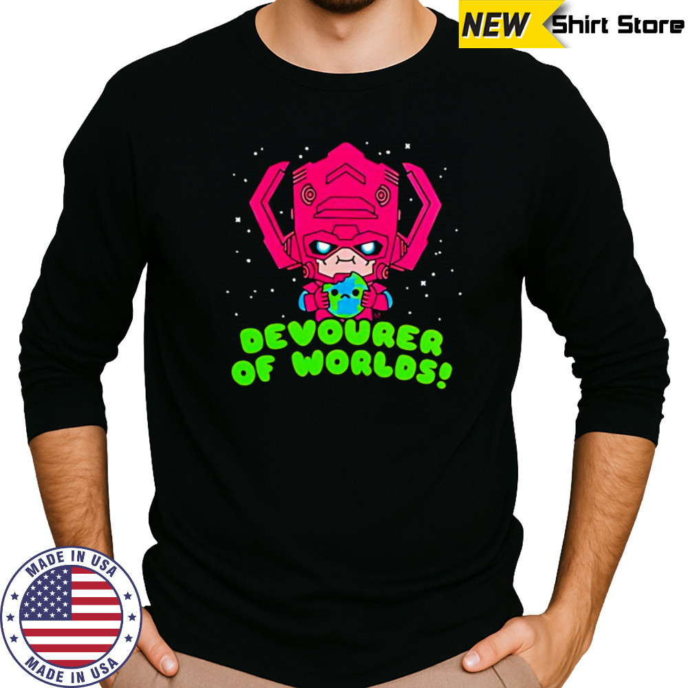 Galactus Devourer of Worlds chibi shirt Long Sleeved