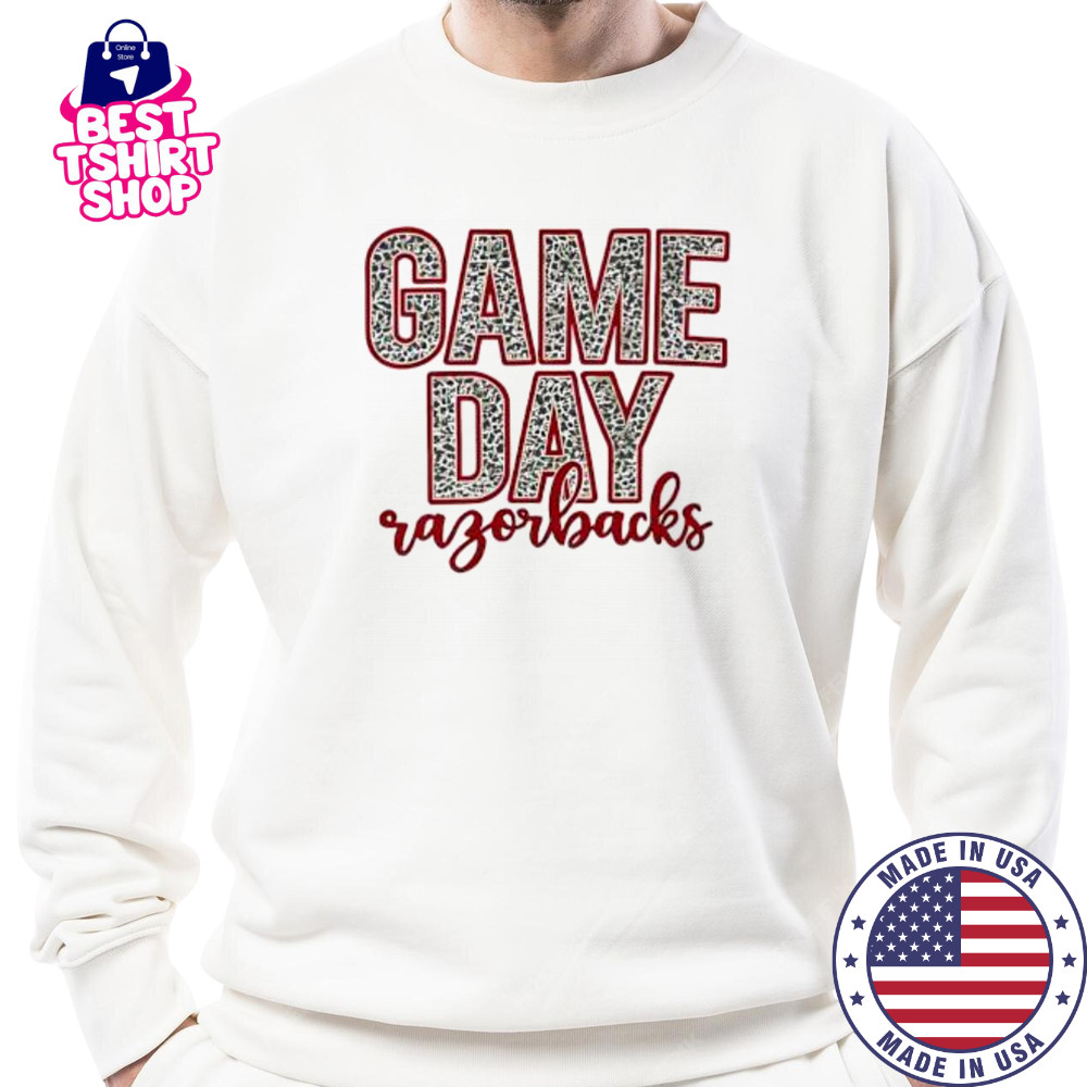 Game Day Razorbacks leopard shirt Sweatshirt