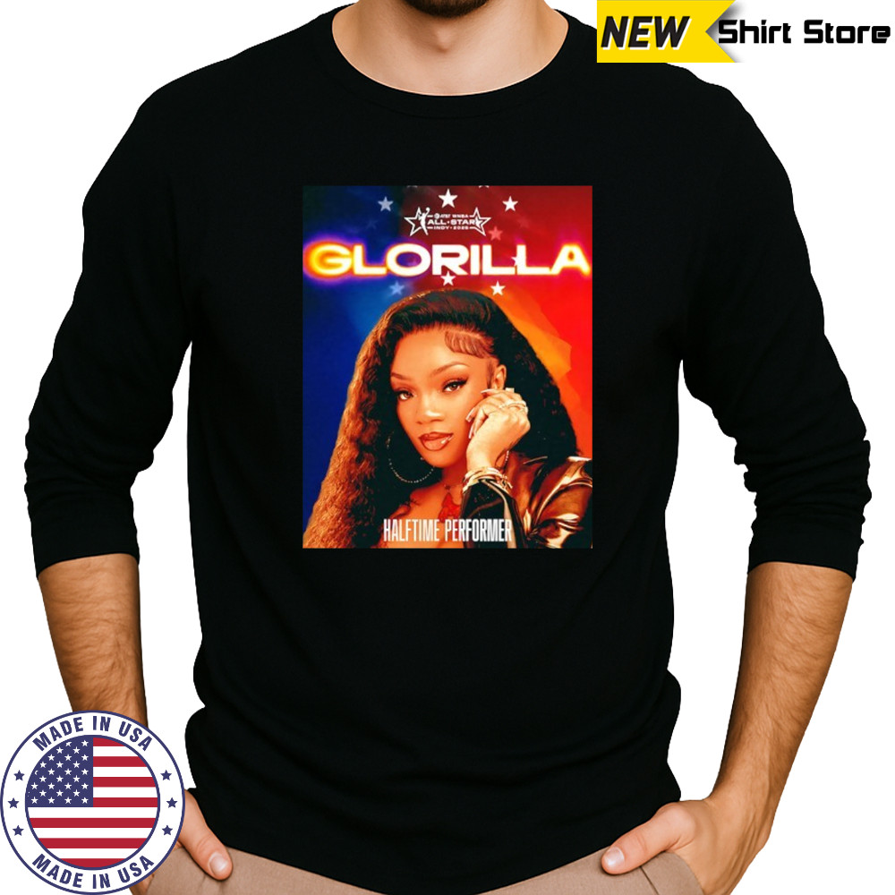 GloRilla 2025 AT&T WNBA All Star Game halftime perform shirt Long Sleeved