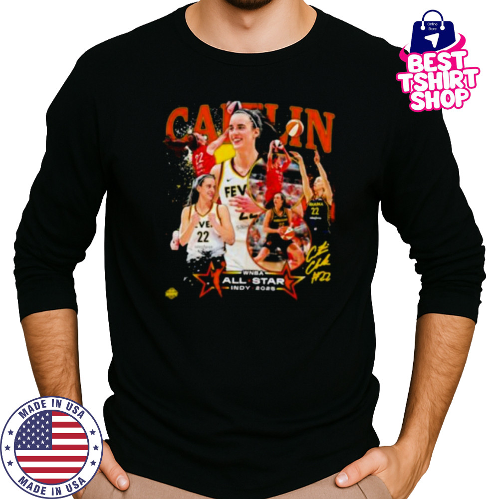 Indiana Fever Caitlin Clark 2025 WNBA All Star Game signature shirt Long Sleeved