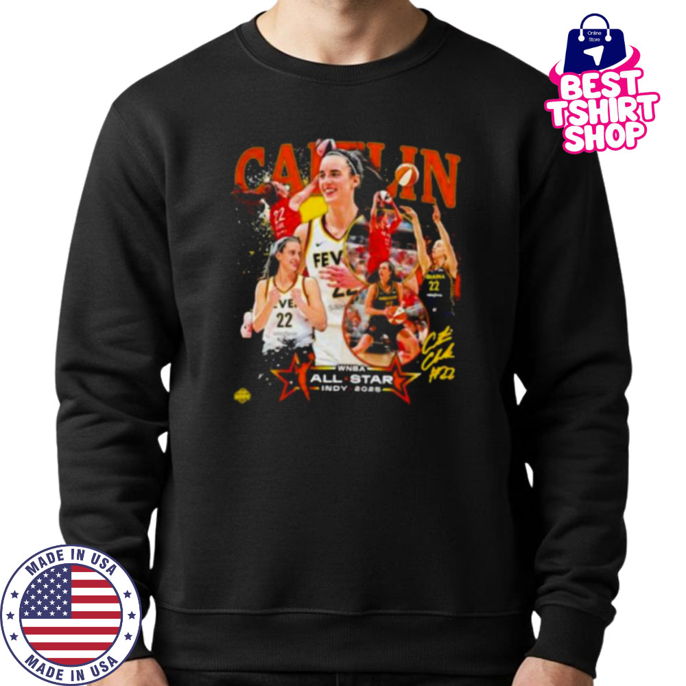 Indiana Fever Caitlin Clark 2025 WNBA All Star Game signature shirt Sweatshirt