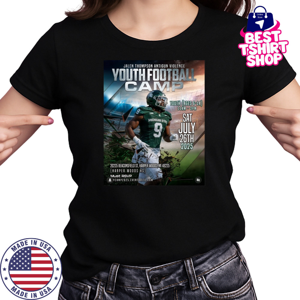 Jalen Thompson Anti Gun VIolence Youth Football Camp Sat July 26Th 2025 Poster Shirt Women's T-shirt