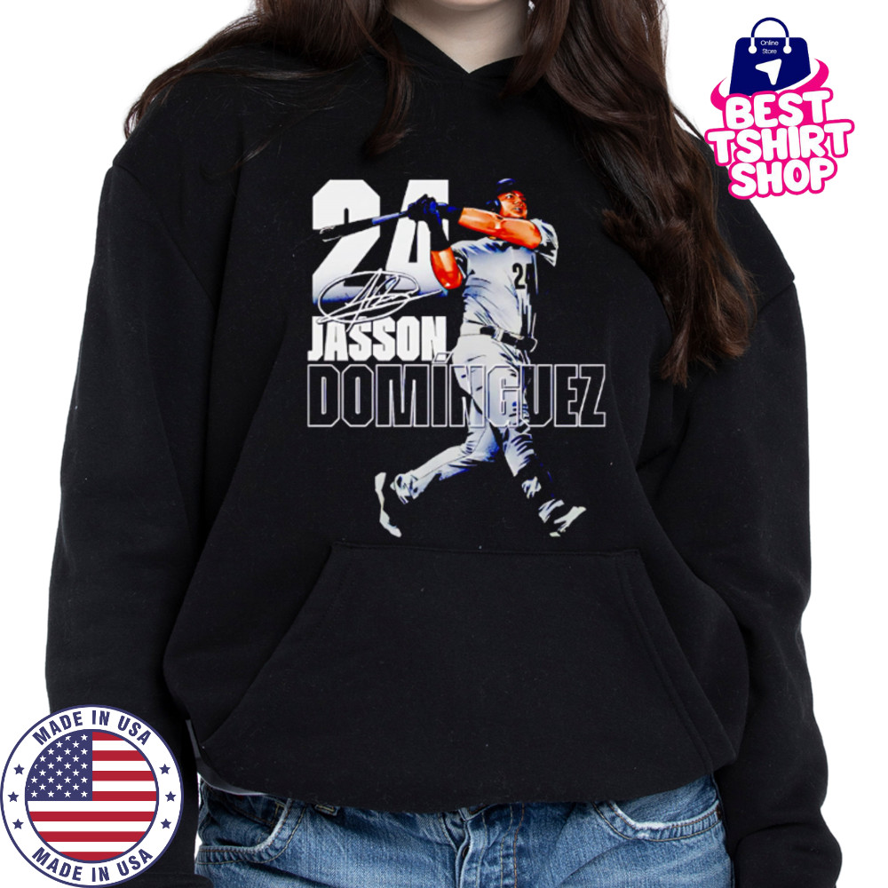 Jasson Dominguez 24 New York Yankees Stance signature shirt Hoodie
