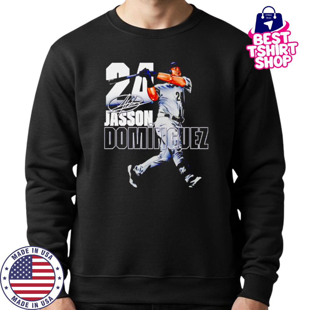 Jasson Dominguez 24 New York Yankees Stance signature shirt Sweatshirt