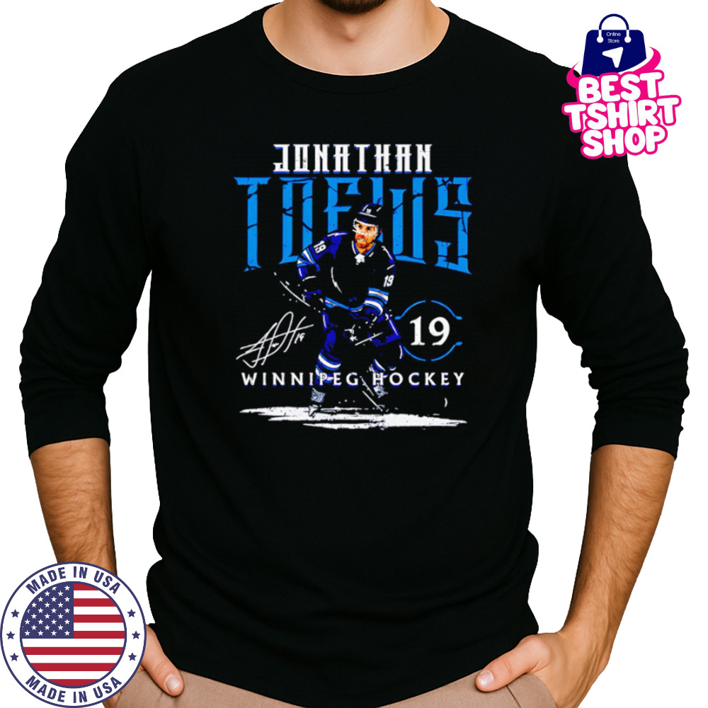 Jonathan Toews 19 Winnipeg Player Name signature hockey shirt Long Sleeved