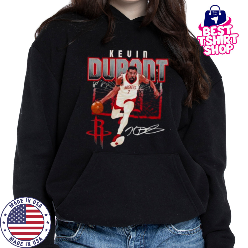 Kevin Durant #7 Houston Rockets shattered signature shirt Hoodie