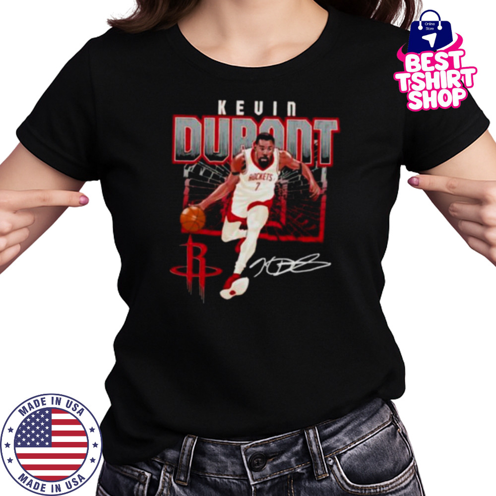 Kevin Durant #7 Houston Rockets shattered signature shirt Women's T-shirt