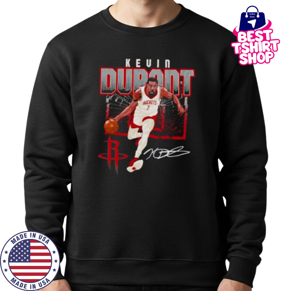 Kevin Durant #7 Houston Rockets shattered signature shirt Sweatshirt