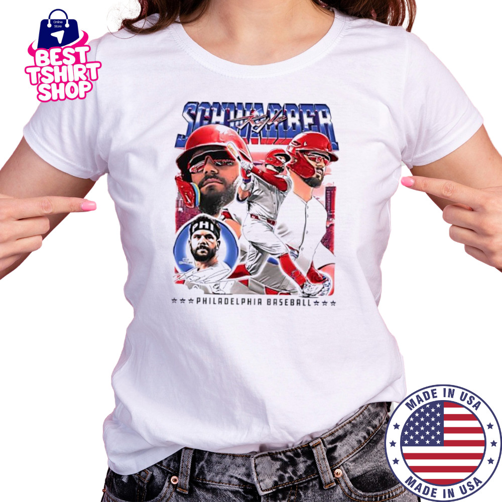 Kyle Schwarber Philadelphia Vintage signature baseball shirt Women's T-shirt