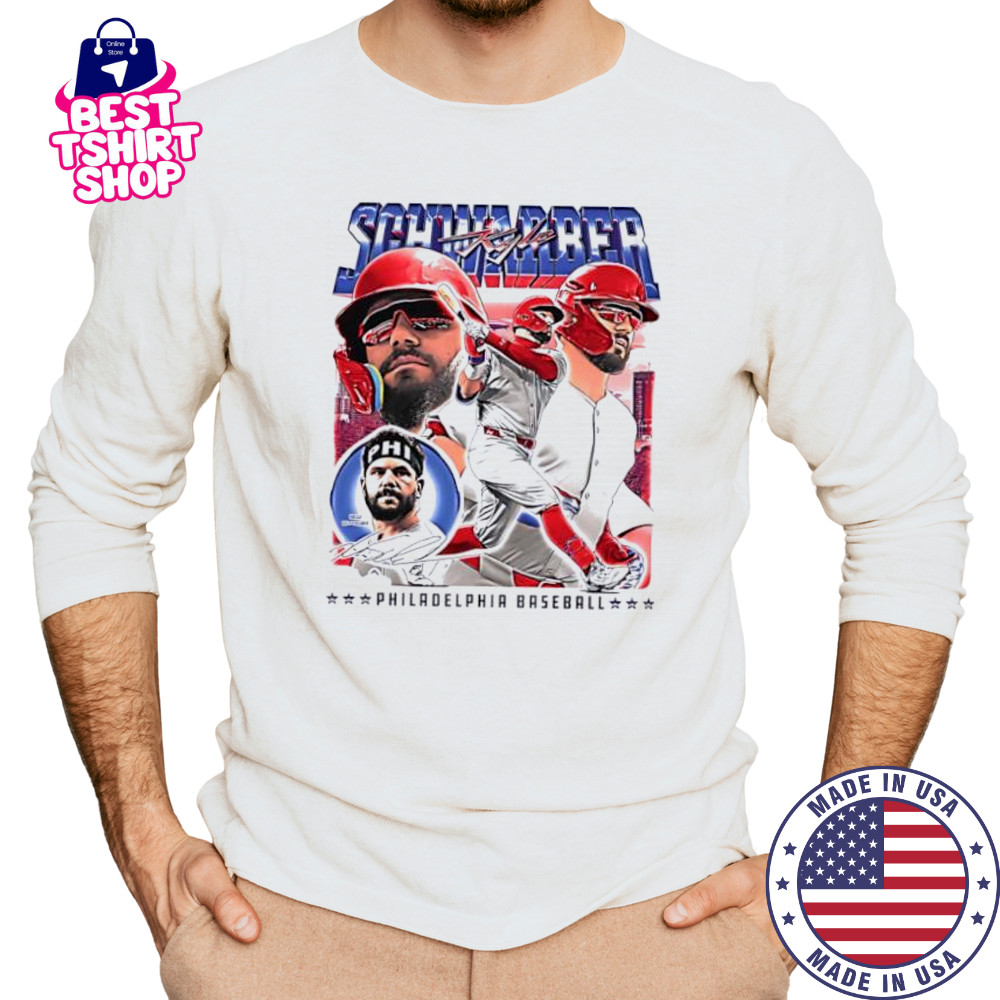 Kyle Schwarber Philadelphia Vintage signature baseball shirt Long Sleeved