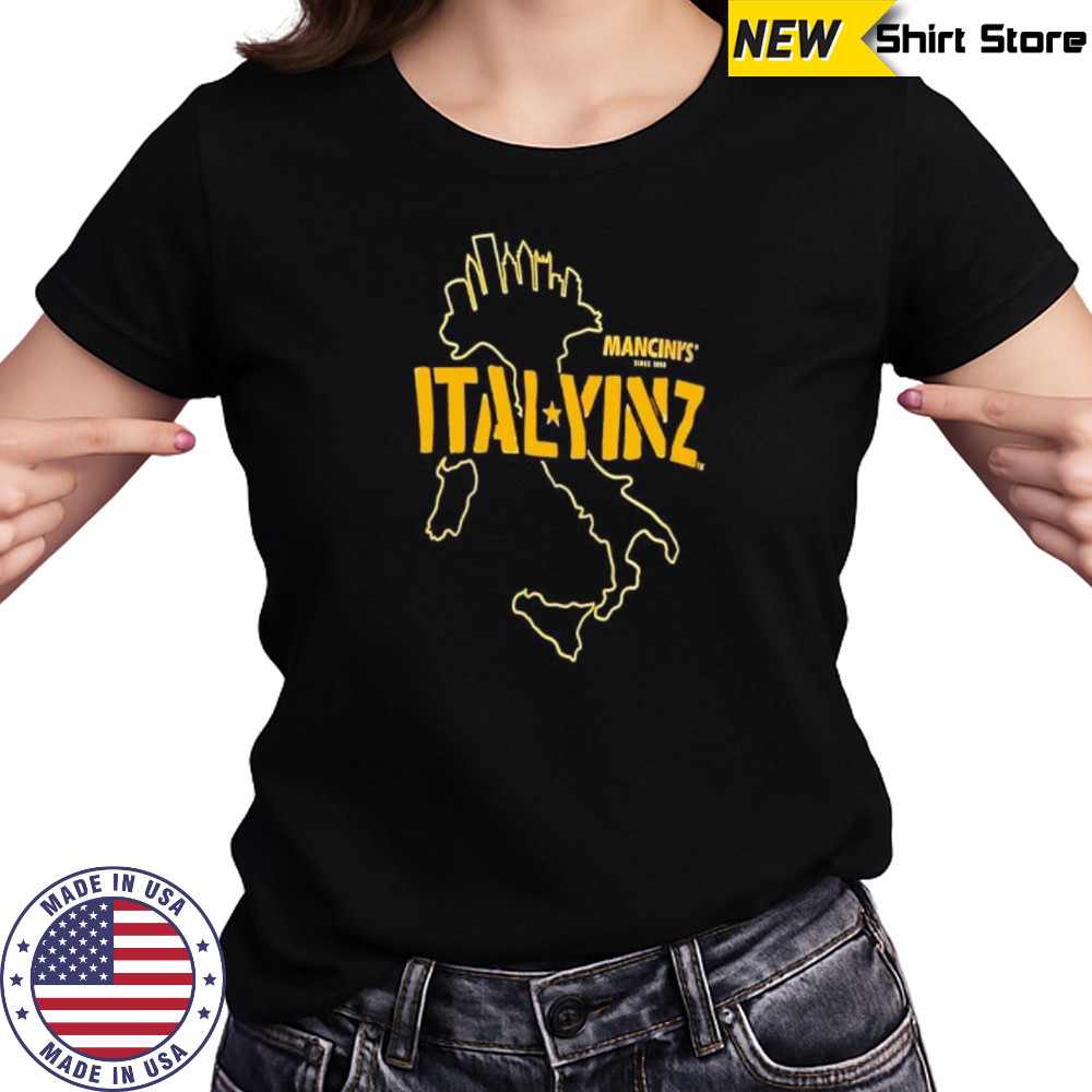 Mancini’s Ital YINZ map shirt Women's T-shirt