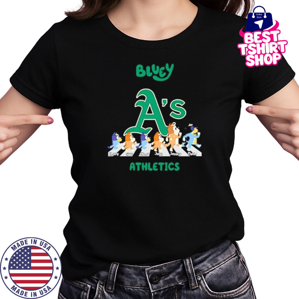 Oakland Athletics Bluey Baseball Fan shirt Women's T-shirt