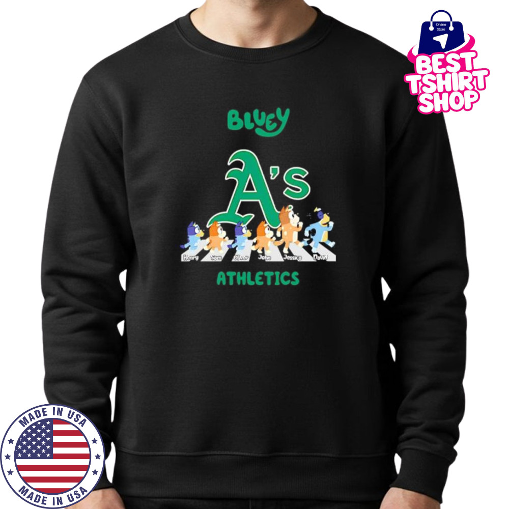 Oakland Athletics Bluey Baseball Fan shirt Sweatshirt