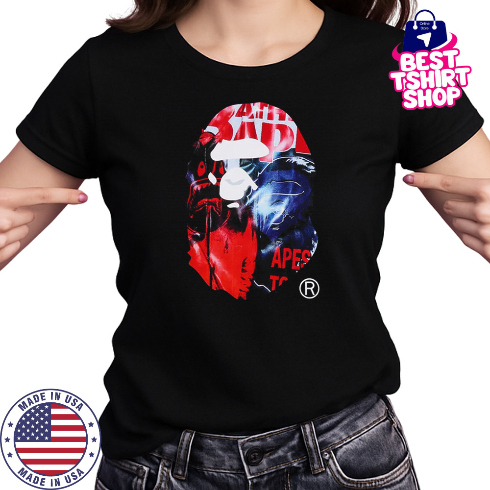 PHOTO PRINT APE HEAD RELAXED FIT Shirt Women's T-shirt