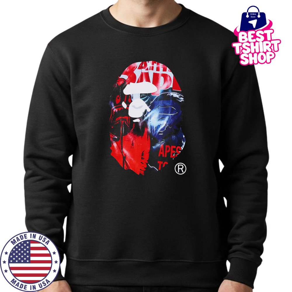 PHOTO PRINT APE HEAD RELAXED FIT Shirt Sweatshirt