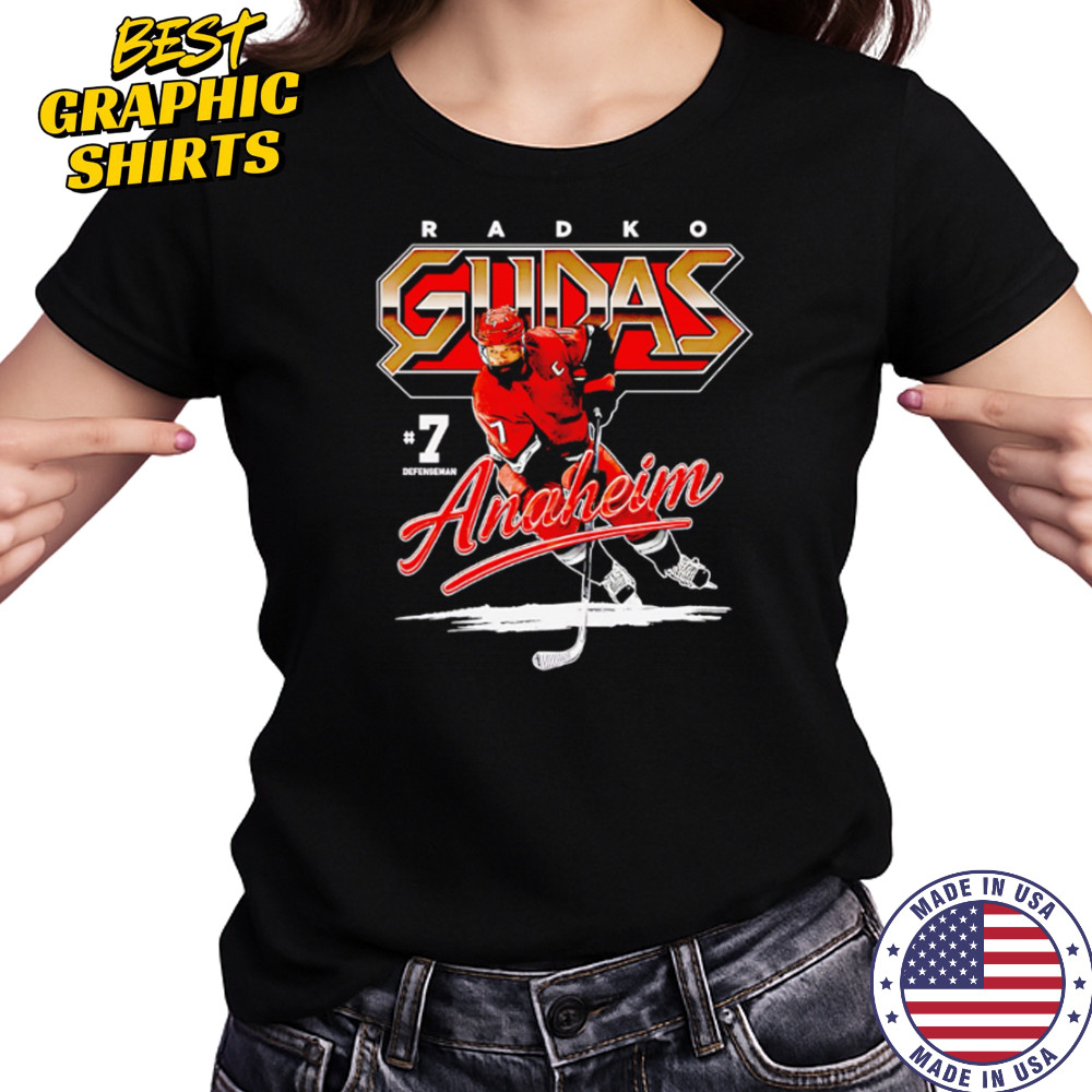 Radko Gudas Anaheim Retro hockey player shirt Women's T-shirt