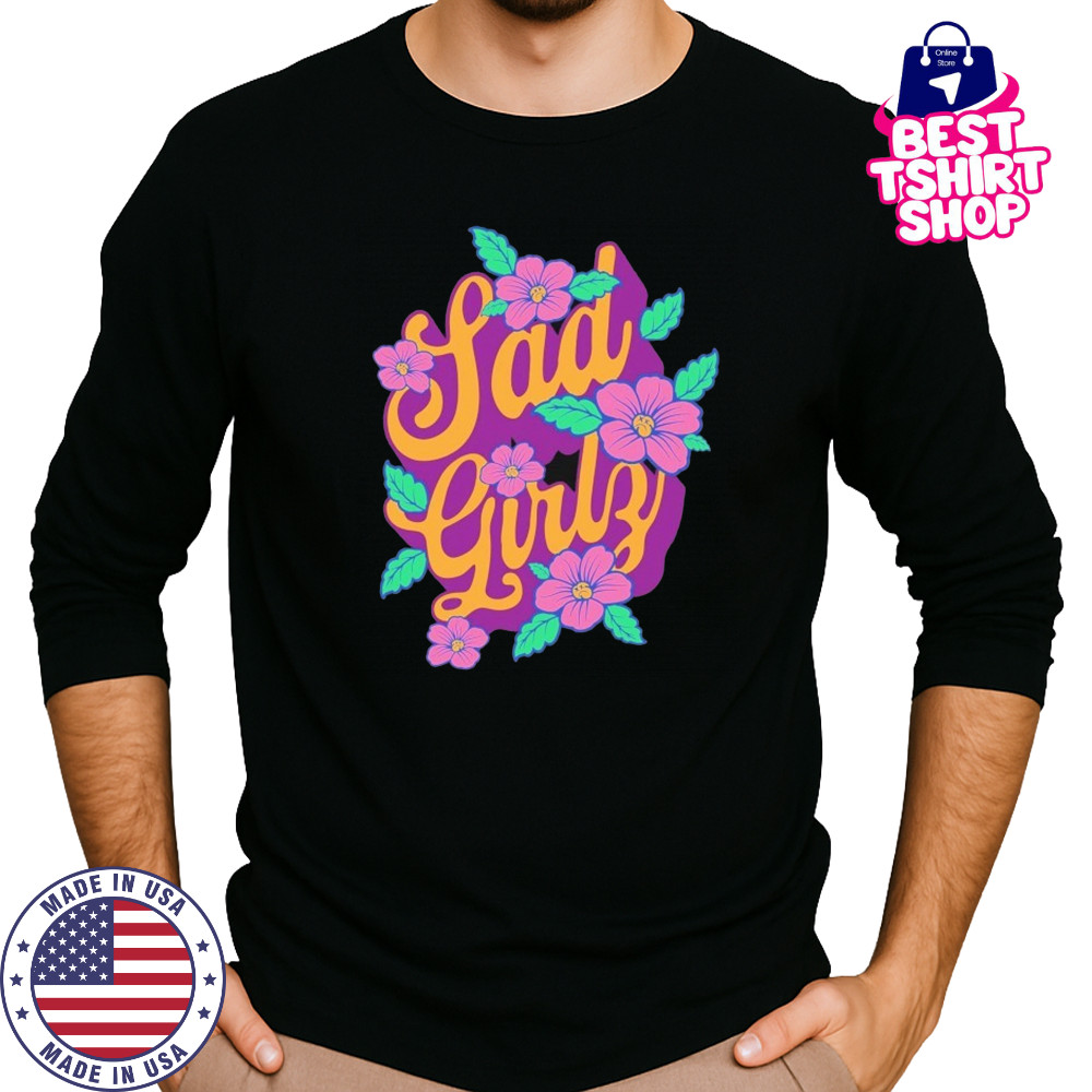 Sad Boyz Sadgirlz Floral T-shirt Long Sleeved