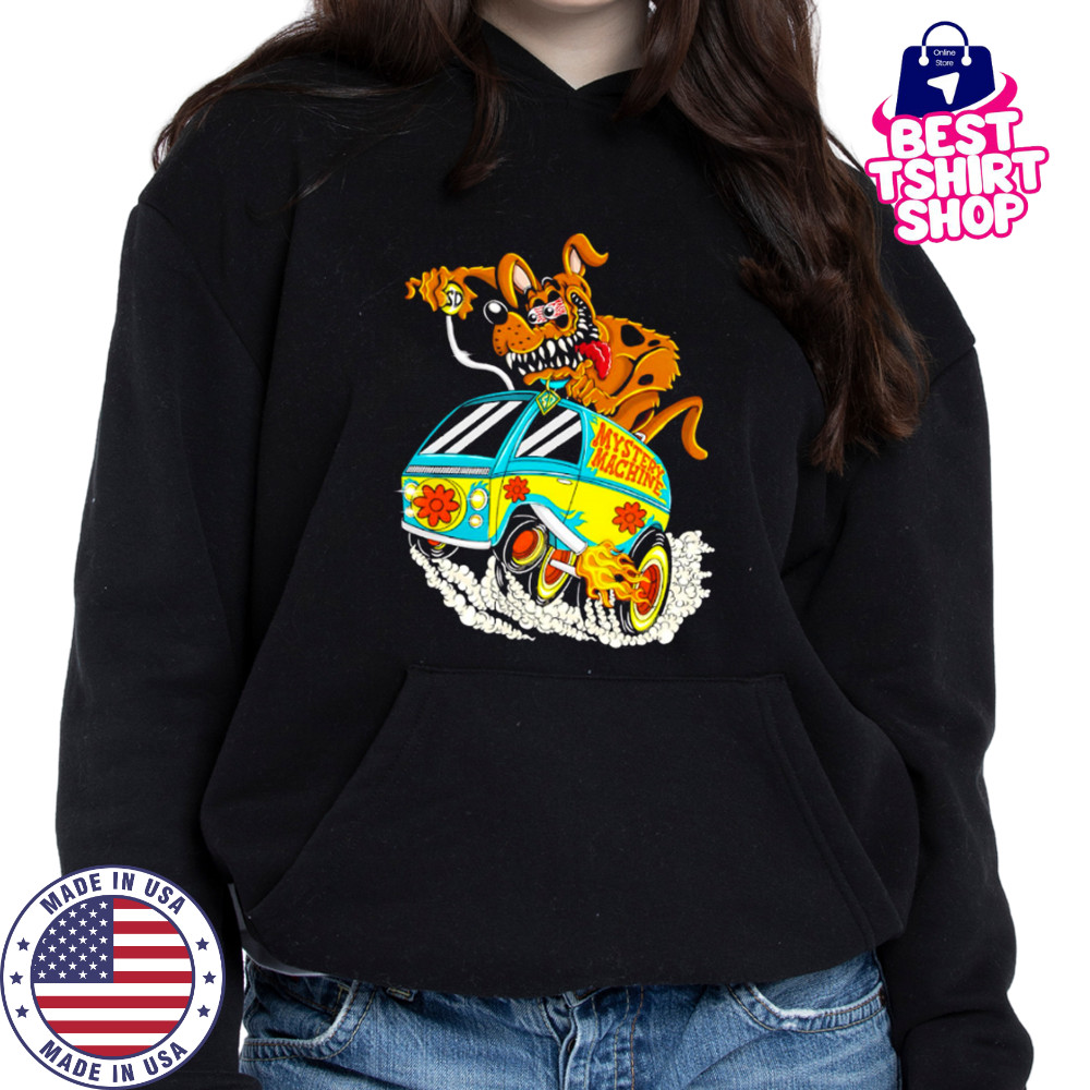 Scooby Funky Dog mystery machine shirt Hoodie