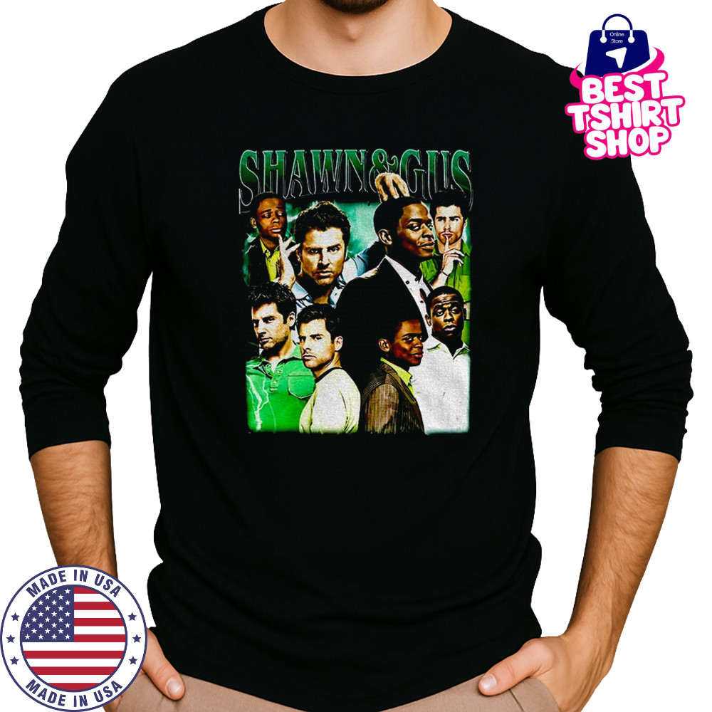 Shawn and Gus graphic vintage shirt Long Sleeved