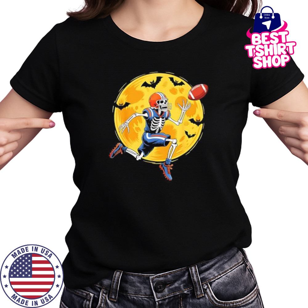 Skeleton football halloween shirt Women's T-shirt